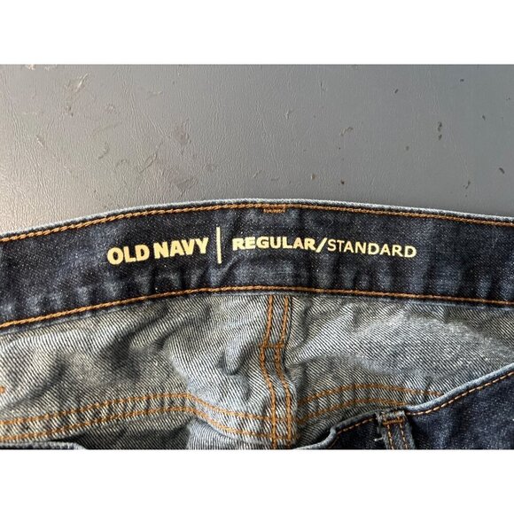 Old Navy Mens Jean 38X34 Regular/Standard Fit Dark Wash Denim Cotton Blend - Picture 7 of 10